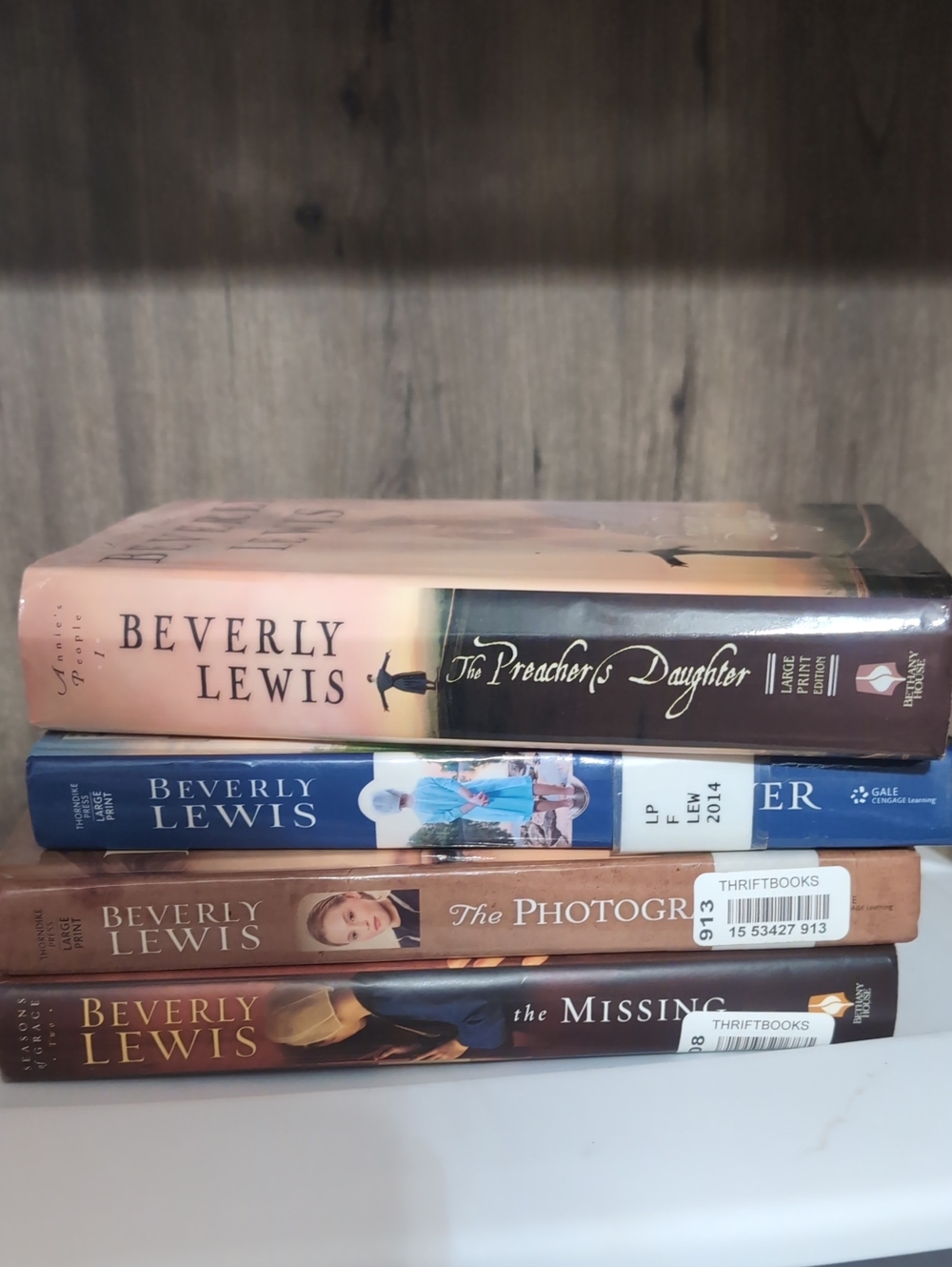BEVERLY LEWIS Books Mixed Lot of 4HB Amish Novel Drama Romance The Missing